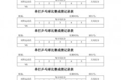 乒乓球单打赛制表 - 体坛新闻分类下的文章配图