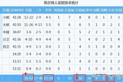 2020年詹姆斯总决赛数据分析 - 前瞻一览分类下的文章配图