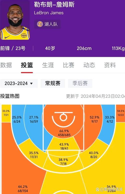 詹姆斯职业生涯命中数