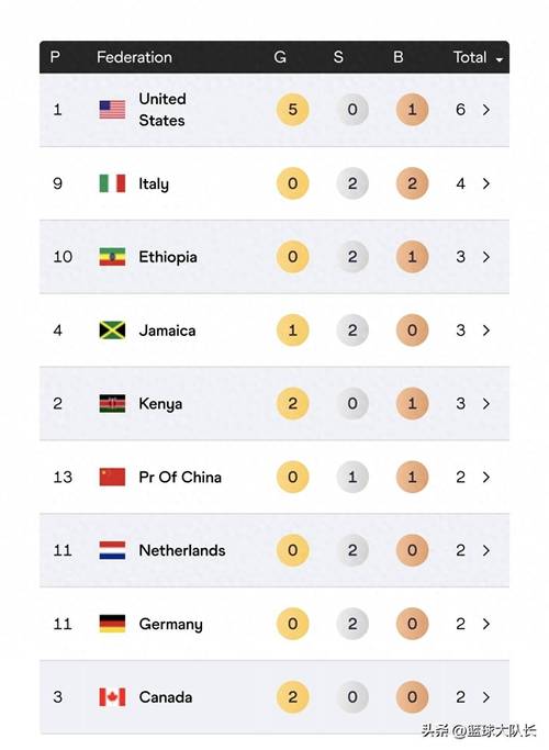 东京奥运会金牌排榜名次