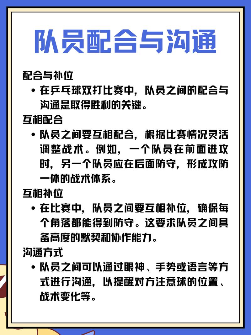 乒乓球双打规则简单介绍