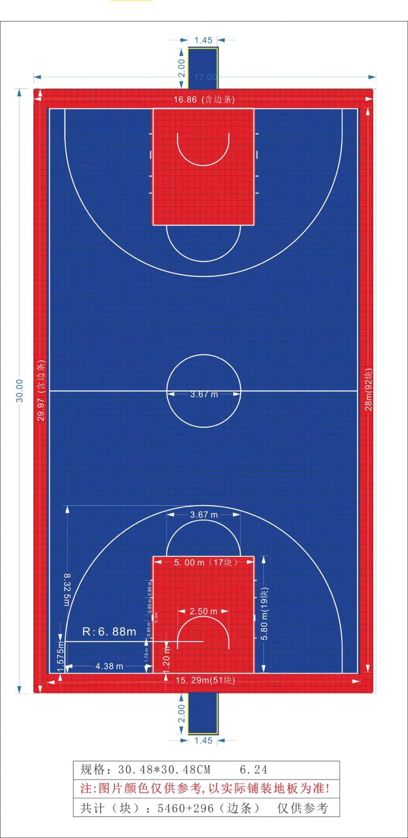 篮球场划线方法步骤